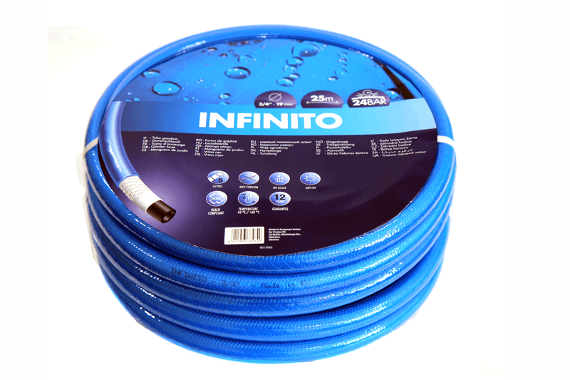 Шланг Tecnotubi Infinito садовий для поливу діаметр 3/4 дюйми довжина 25 м (IN 3/4 25)